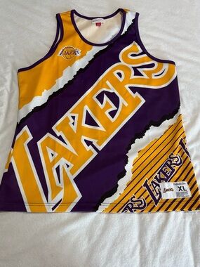 Mitchell & Ness Jumbotron 2.0 Sublimated Tank Jersey LA Lakers